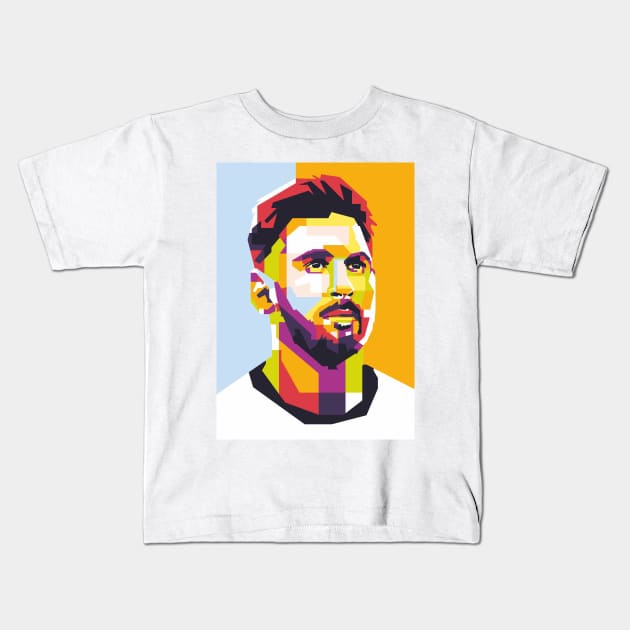 LIONEL MESSI Kids T-Shirt by kigeartwork